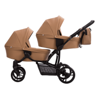 Коляска для двойни 2 в 1 Bebetto B 42 Pro - 23 карамель